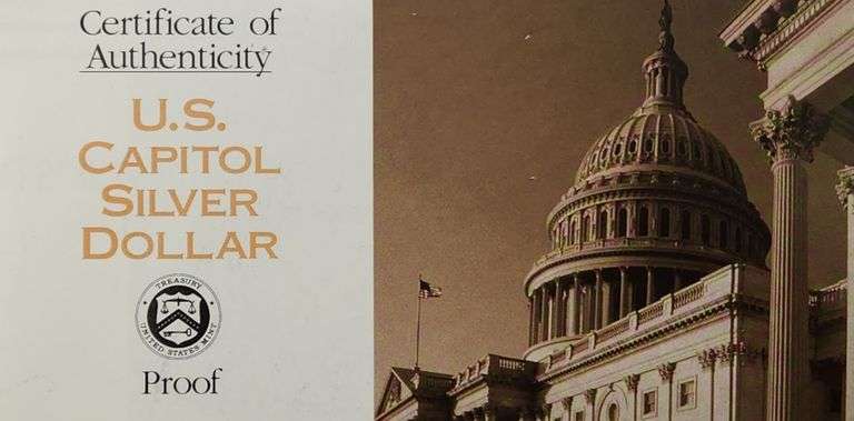 1994-S $1 US Capitol Bicentennial PR DCAM