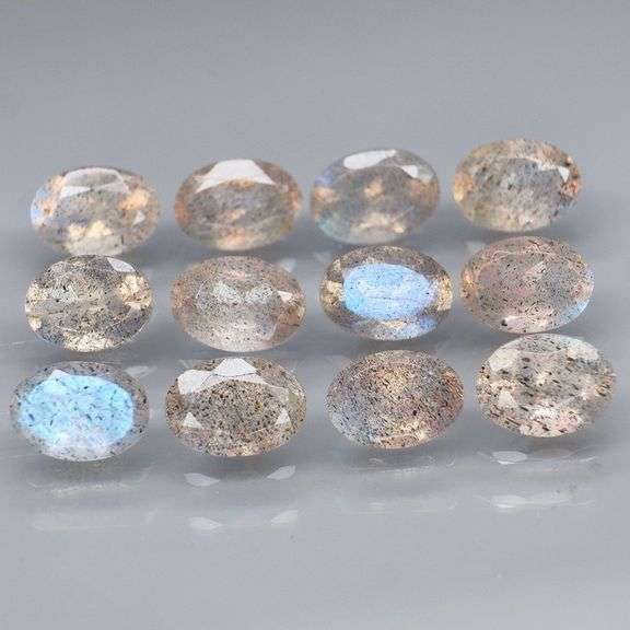 Eye catching 8.79ct natural faceted Moonstone set