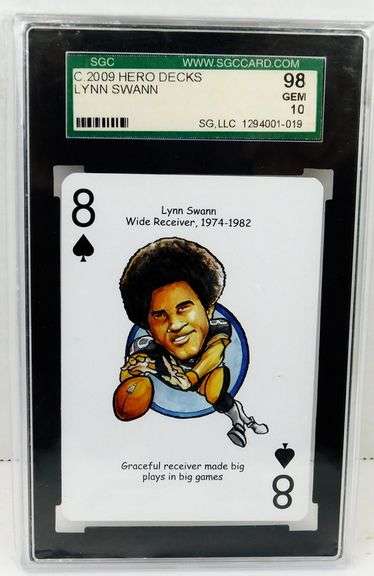 Lynn Swan 2009 Hero Decks Football Card, Gem 10