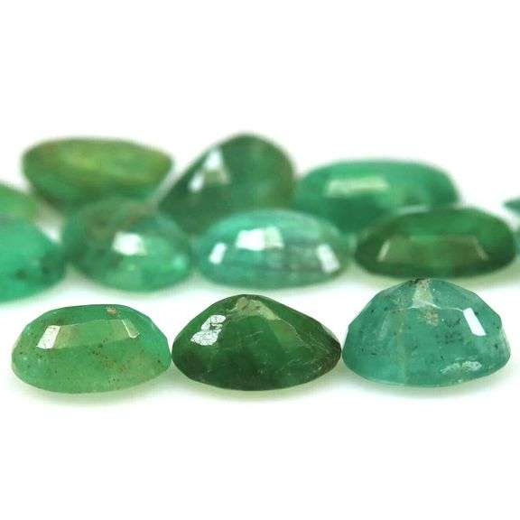 Heavy 10.71ct 13 piece Zambian Emerald set