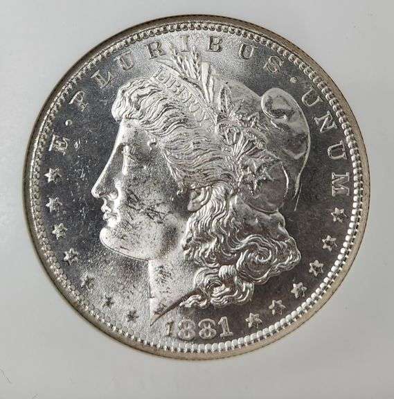 1881-S Morgan Silver Dollar, MS63 NGC