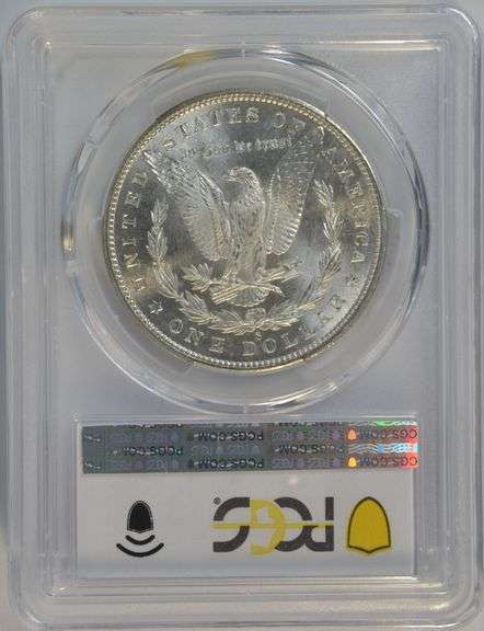 Impressive solid Gem BU 1880-S Morgan Silver Dollar. PCGS MS65