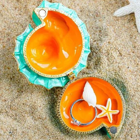 Handmade Conch Jewelry Box