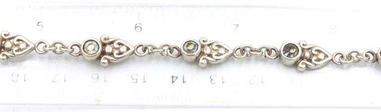 Group lot of 4 Vintage 925 sterling silver bracelets