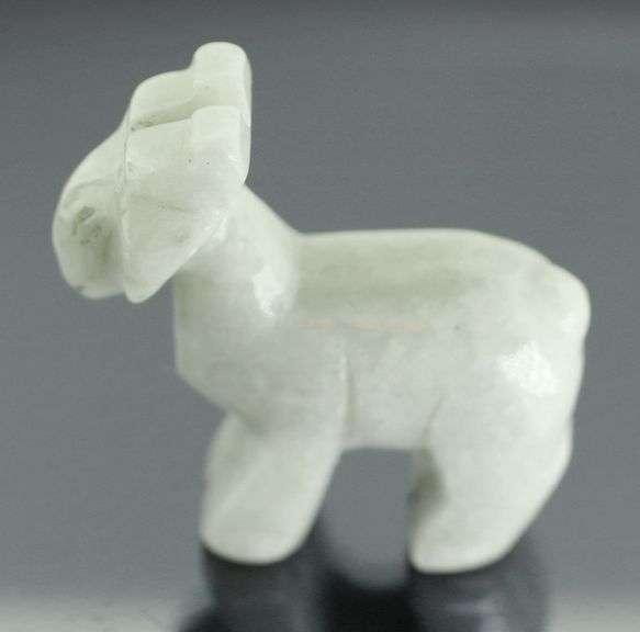 Adorable 199.80ct Jade goat carving