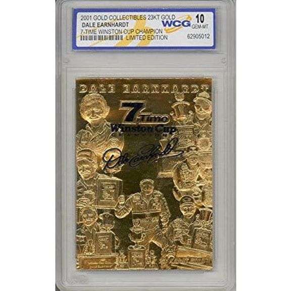 Dale Earnhardt 2001 23KT Gold Card Graded MINT 10