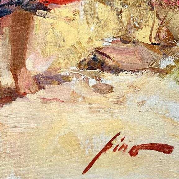 Gathering Wildflowers by Pino (1939-2010)