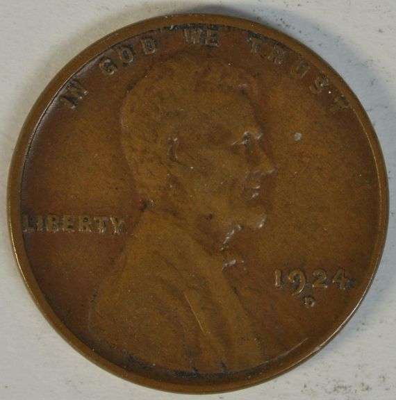 Scarce 1924-D Lincoln Cent in XF