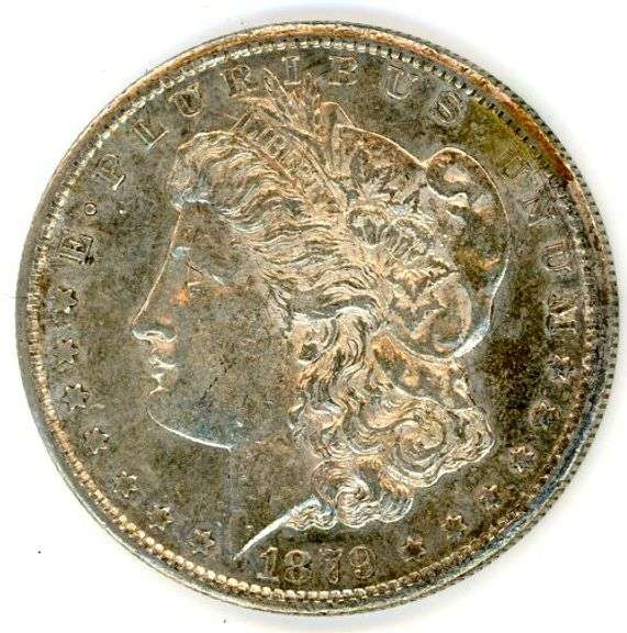 1879-S Morgan Silver Dollar in AU