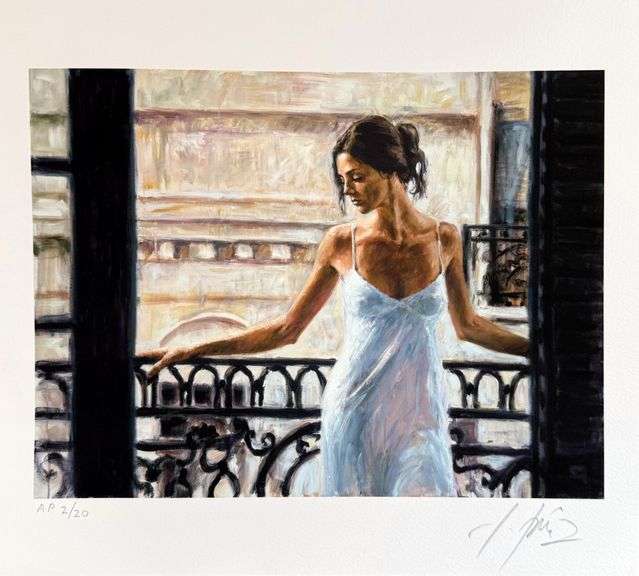 Collectible Hand-Signed Artist Proof Fabian Perez on Paper