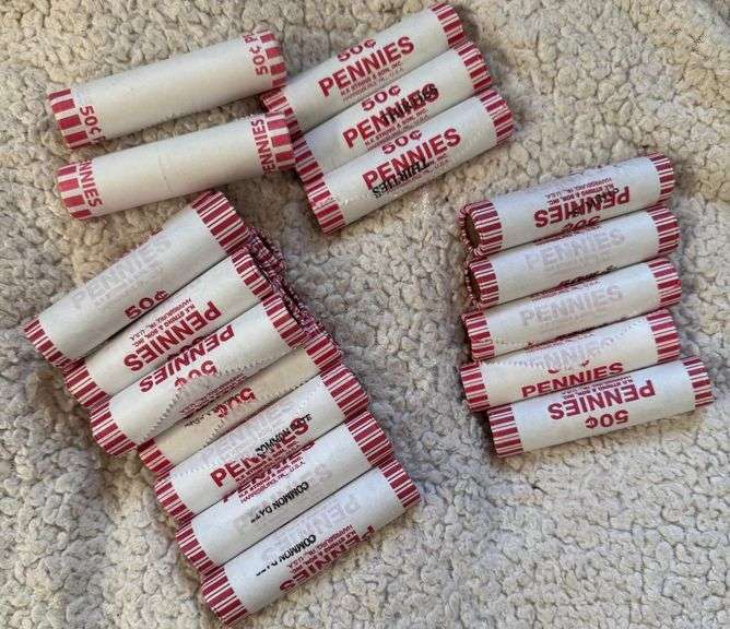 20 Rolls of Wheat Cents