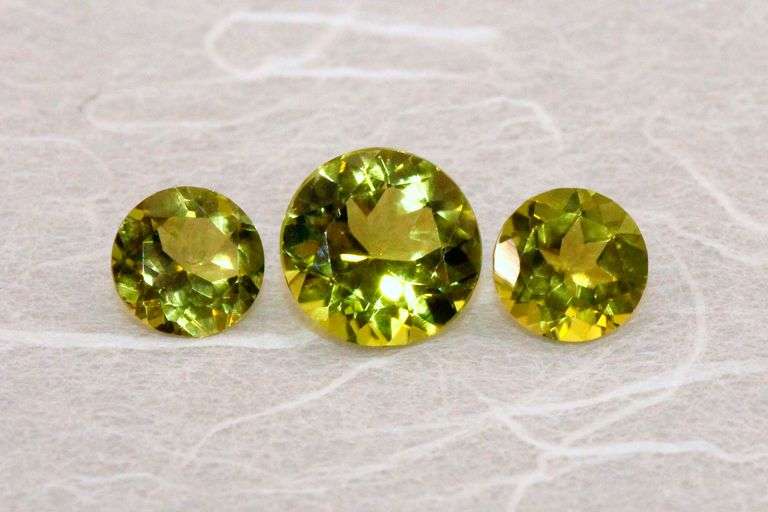 Sparkling Natural Peridot - Lot of 3