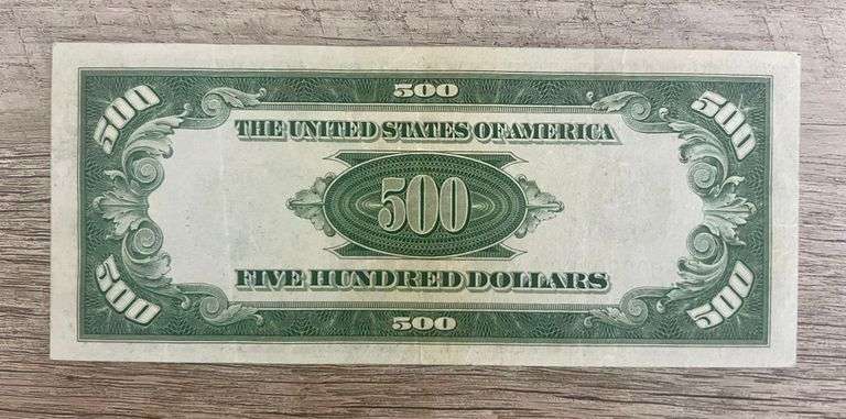 Rare U.S 500 Dollar Bill