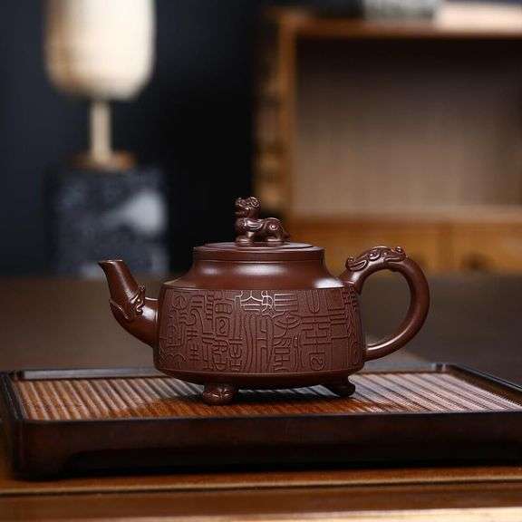 Real Purple Clay Handmade Teapot