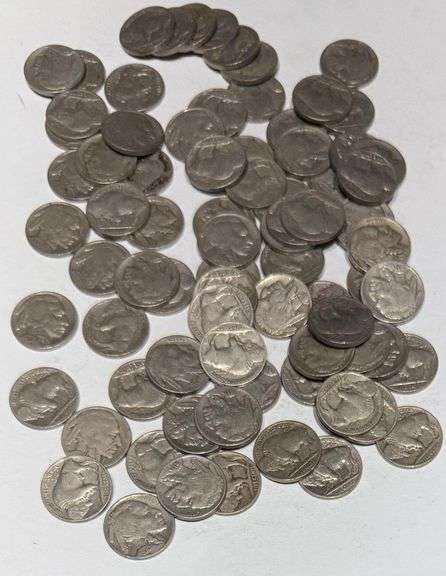 80 Full Date Buffalo Nickels