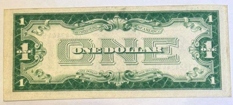 1928 D Funny Back Unc $1 Silver Certificate