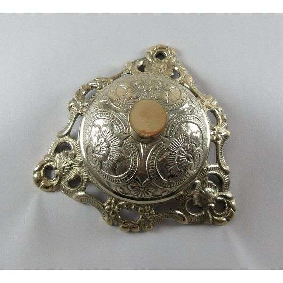 Vintage Solid Brass Hotel Counter Bell