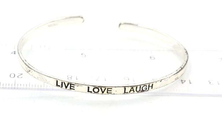 Group lot of Vintage 925 sterling silver bangles