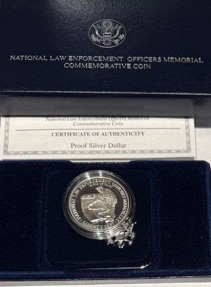 National Law Enforcement 1996 Proof Silver Dollar
