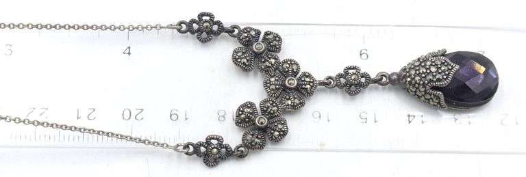 Group lot of 7 Vintage 925 sterling silver necklaces