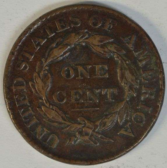 Chocolate-brown XF 1826 Coronet Large Cent