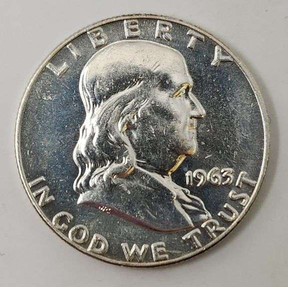 1963 D Franklin Half Dollar, UNC