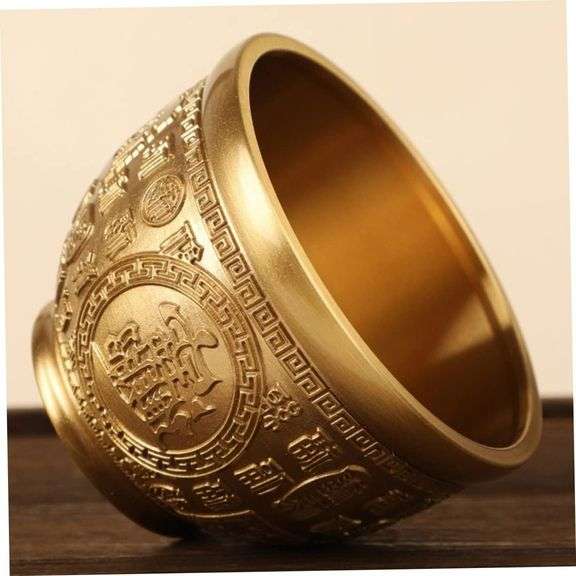 Brass Chinese Feng Shui Wealth Basin