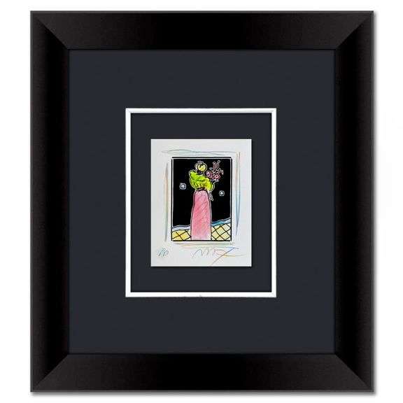 Woman with Flowers by Peter Max