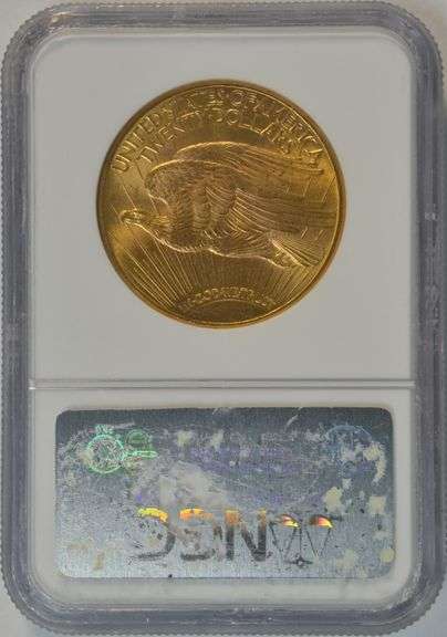 Superb Gem BU 1915-S St. Gaudens $20 Gold Piece. NGC MS65