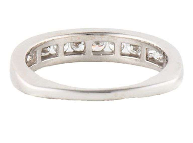0.70ctw Round Diamond Channel Set Wedding Band Ring in 18K White gold