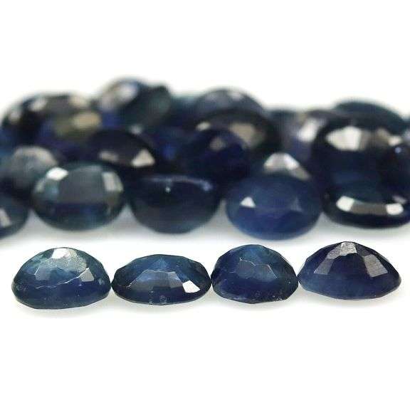 Glistening 10.05ct deep blue Sapphire set