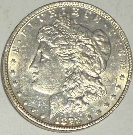 1878 7 Tail Feathers Unc Frosty White Morgan