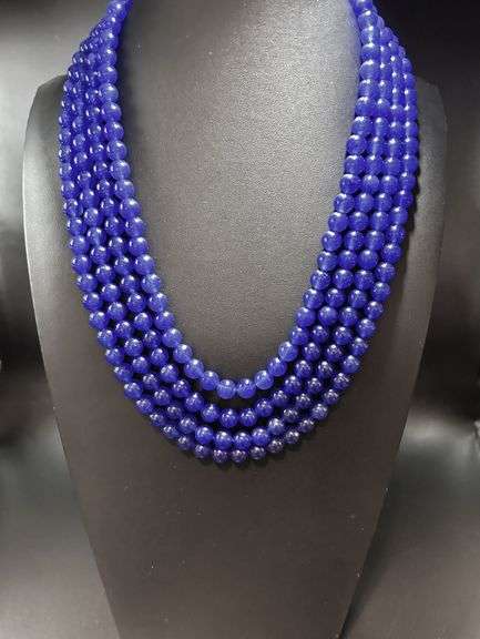 Stunning, and Huge 1126.5 Cttw Natural Blue Sapphire Necklace