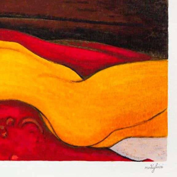 Le Mani Dietro La Testa by Modigliani (1884-1920)