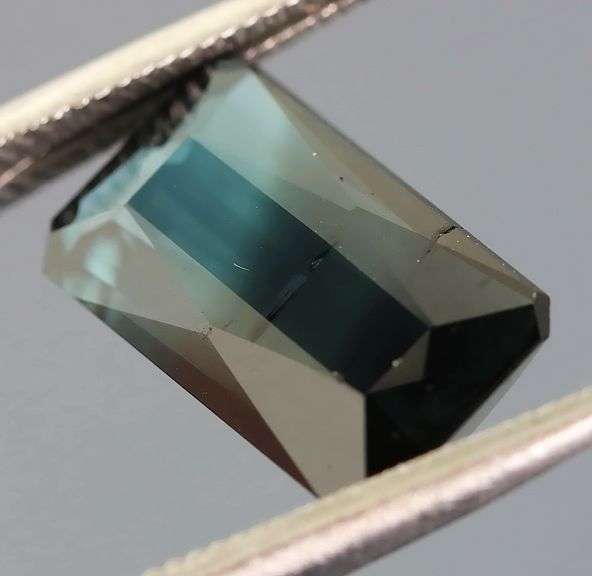 Real! 1.81ct untreated bi-color Indicolite Tourmaline