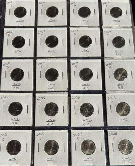 Book of 149 Unc Jefferson Nickels