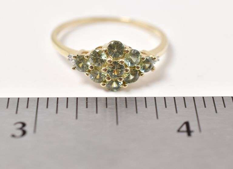 Precious Peridot Ring in 10K Yellow Gold