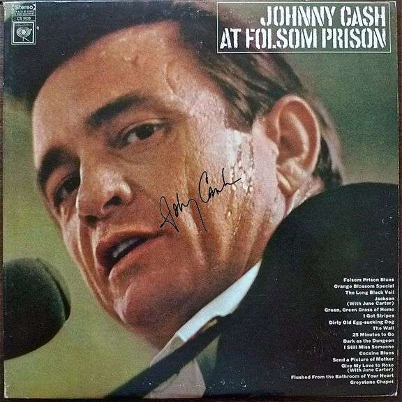 Johnny Cash Folsom Prison Facsimile Signed Album