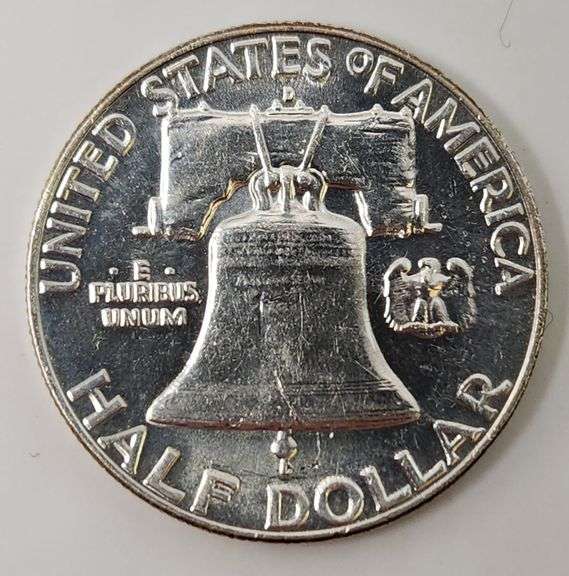 1963 D Franklin Half Dollar, UNC