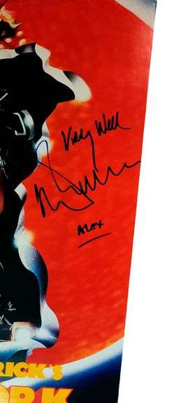 Malcolm McDowell Autographed 22x32 Clockwork Orange Poster Viddy Well Alex ACOA
