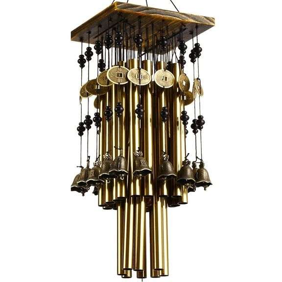 Wind Chimes 24 Copper Tubes & 16 Bells