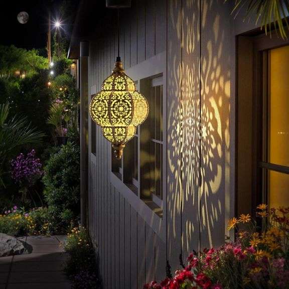 Caribbean Waterproof Hanging Solar Lantern