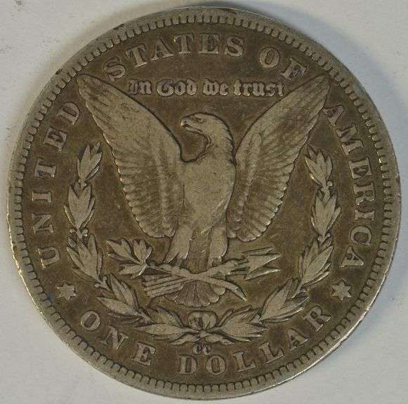 Scarce 1890-CC Morgan Silver Dollar in sharp circ