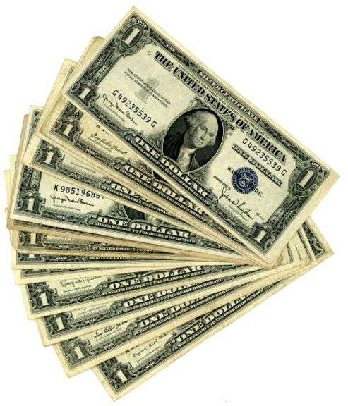 15 Assorted US $1 Silver Certificates