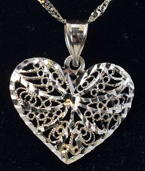 Fantastic Heart Pendant Necklace in 14K  Yellow Gold