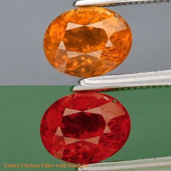 Color shifting! Orange to red! 1.14ct collectors Tourmaline!