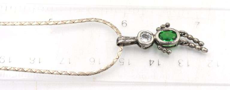 Group lot of 9 Vintage 925 sterling silver necklaces