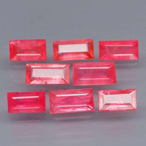 Bright pinkish red 4.50ct Rubies from Madagascar