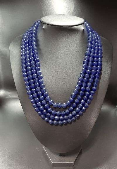 Stunning, and Huge 1076.5 Cttw Natural Blue Sapphire Necklace