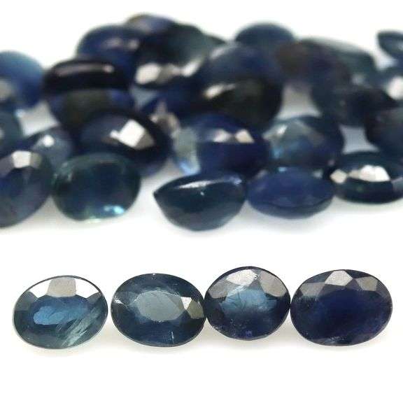 Glistening 10.05ct deep blue Sapphire set